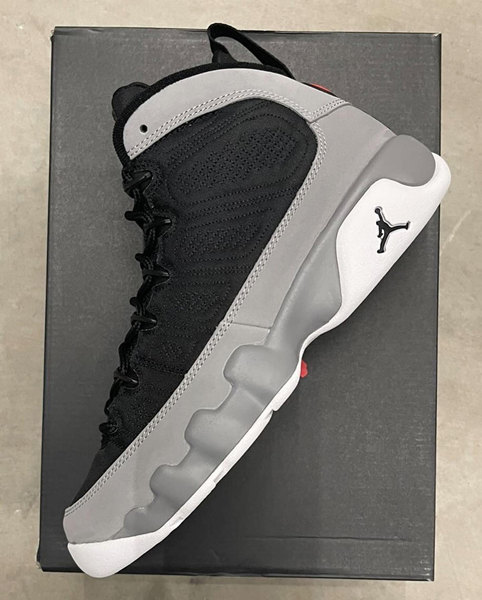 Men's Running weapon Air Jordan 9 Black/Grey Shoes 00014
